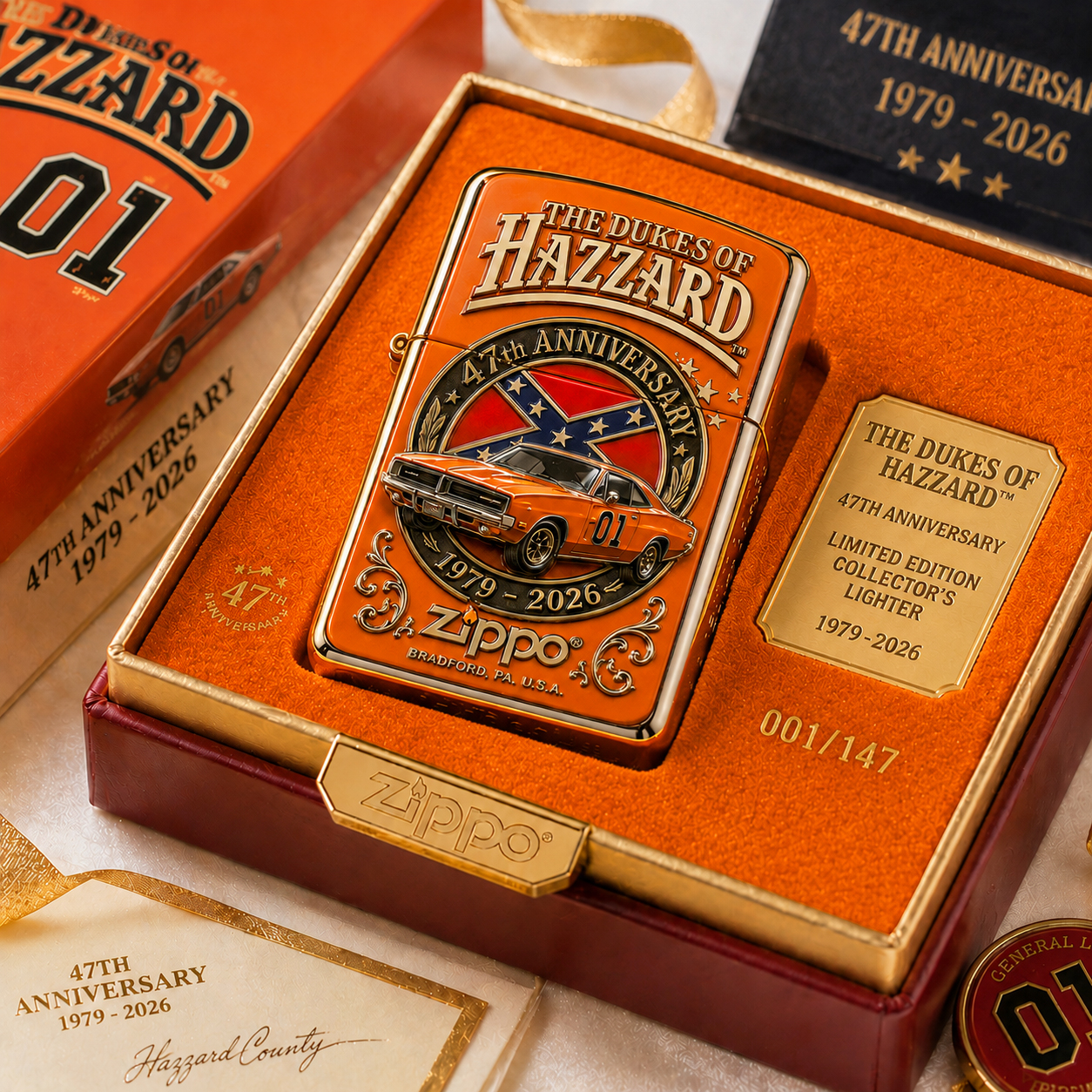 The Dukes of Hazzard 47th Anniversary Limited Edition Zippo Lighter