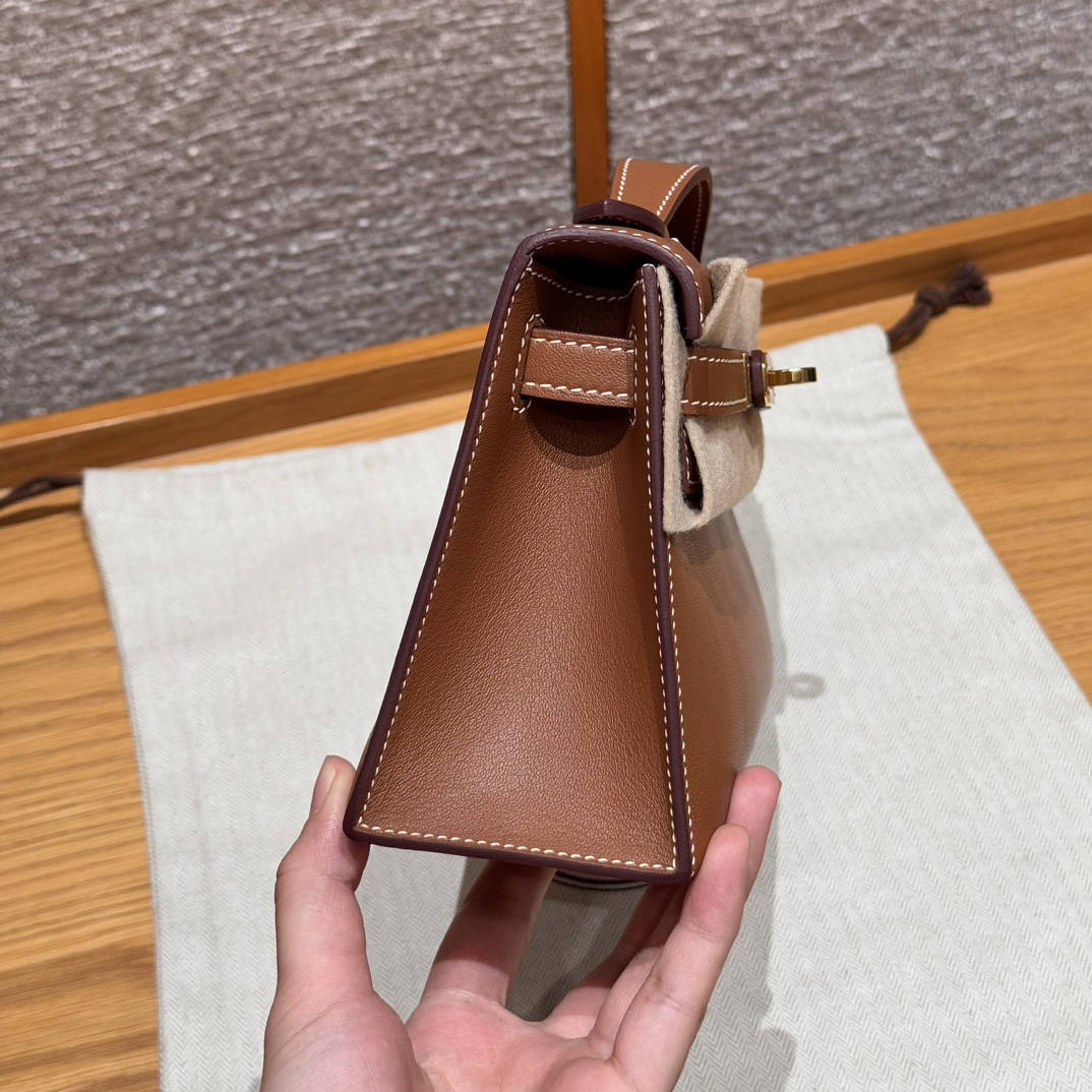 Hermès Kelly Pochette 37Gold Handbag (Handmade to Order)