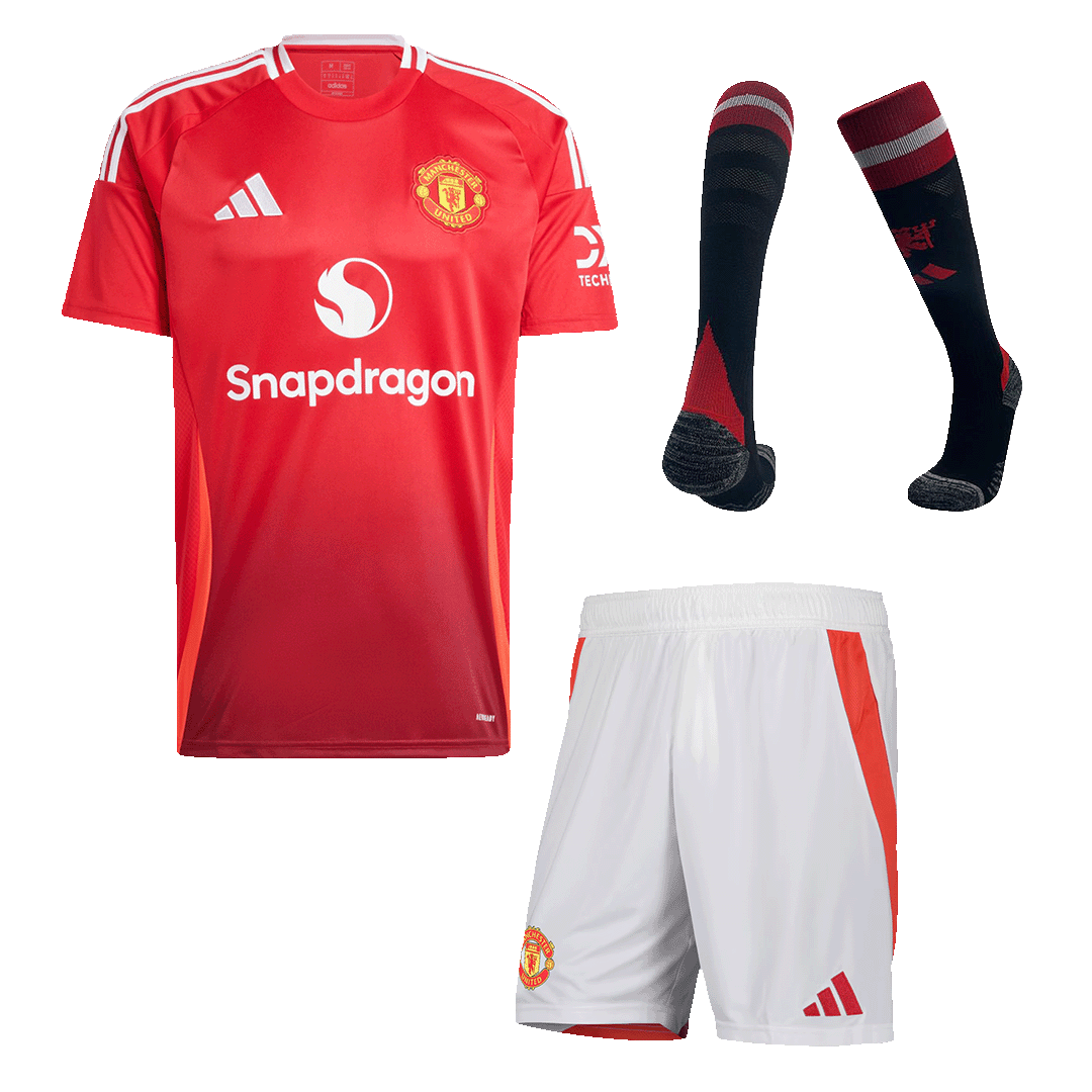 Manchester United Men's Football Shirt Set (Shirt+Shorts+Socks) 2024/25