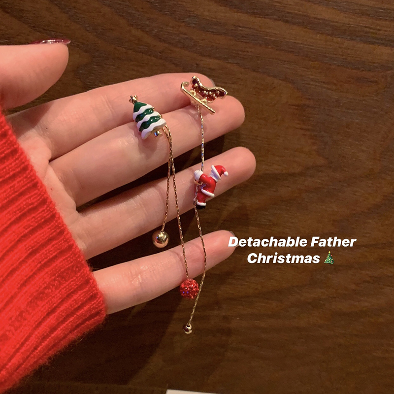 (🌲Early Christmas Sale- SAVE 50% OFF)Climbing Santa earrings-⏰BUY 3 GET 2 FREE TODAY!!