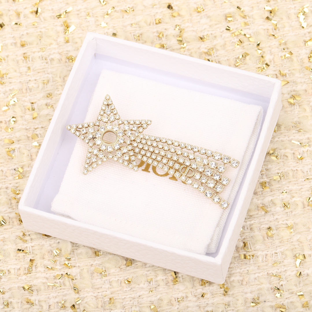 Dior Pentagram Brooch