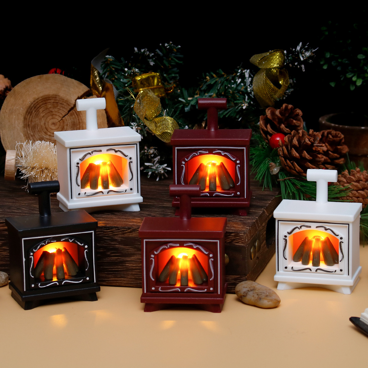 🎄Early Christmas Sale 49% OFF🎄Mini Fireplace Lamp with Flickering LED Flame