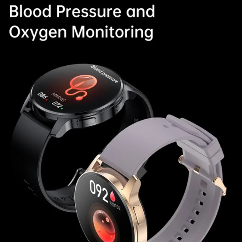 New women's smartwatch 1.32-inch Full screen touch Heart rate Blood oxygen Monitor HD Bluetooth Call Smartwatch for Android IOS