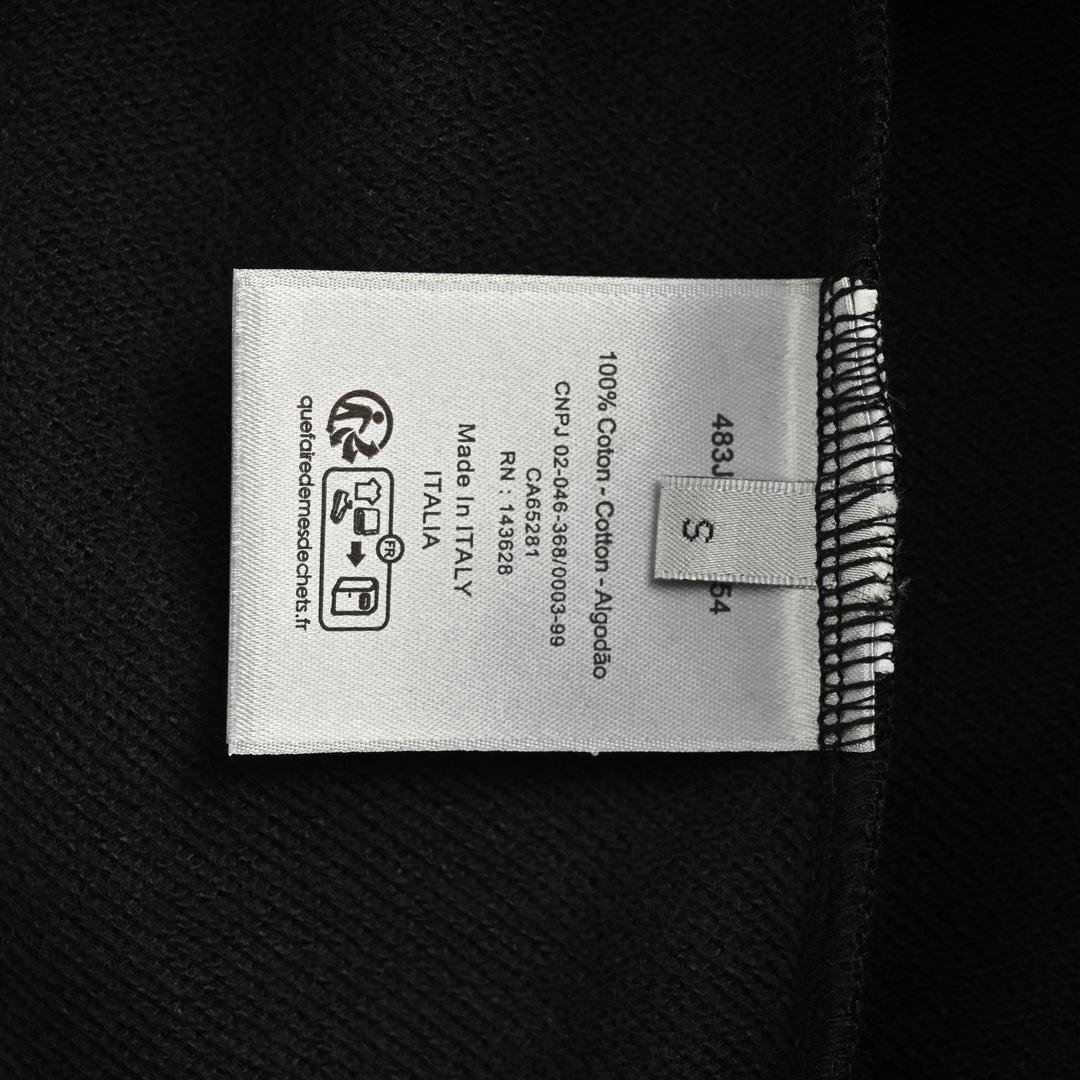 Dior 24Fw carrot print crew neck sweatshirt