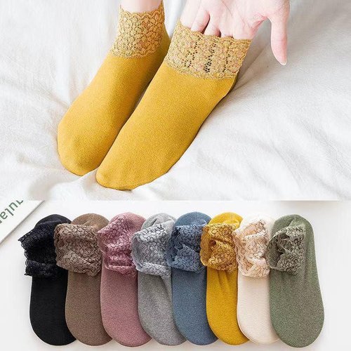 (💥49% OFF--Last Day Sale)--New Fashion Lace Warmer Socks(One size fit all)--BUY 2 SETS(set of 4 pairs) GET 10% OFF & FREE SHIPPING