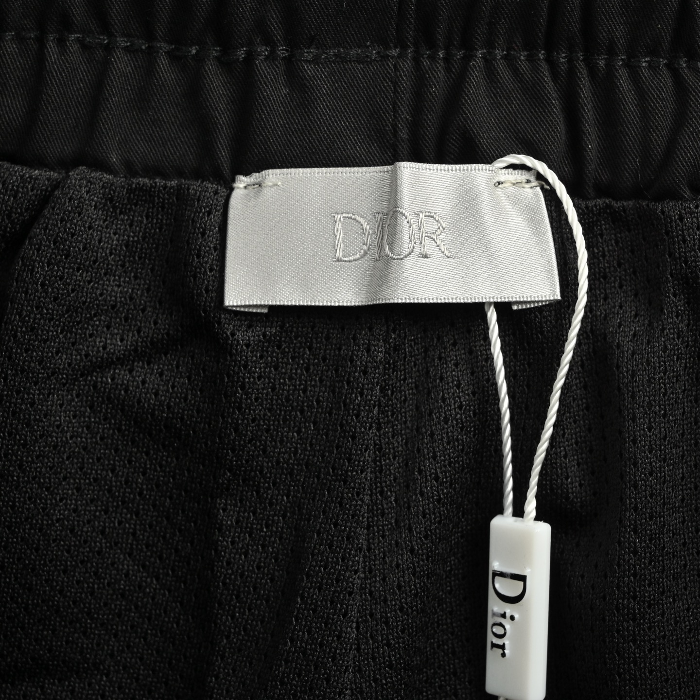 Dior 25ss patchwork lettering embroidered shorts