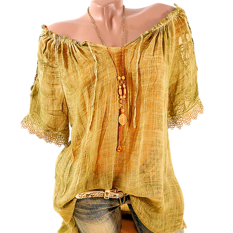 Casual Jacquard Weave Comfy T-Shirt