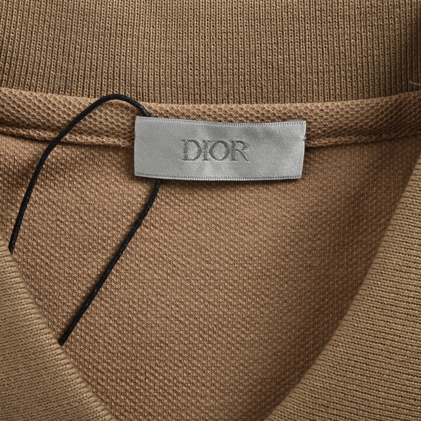 Dior CD embroidered Polo short sleeve