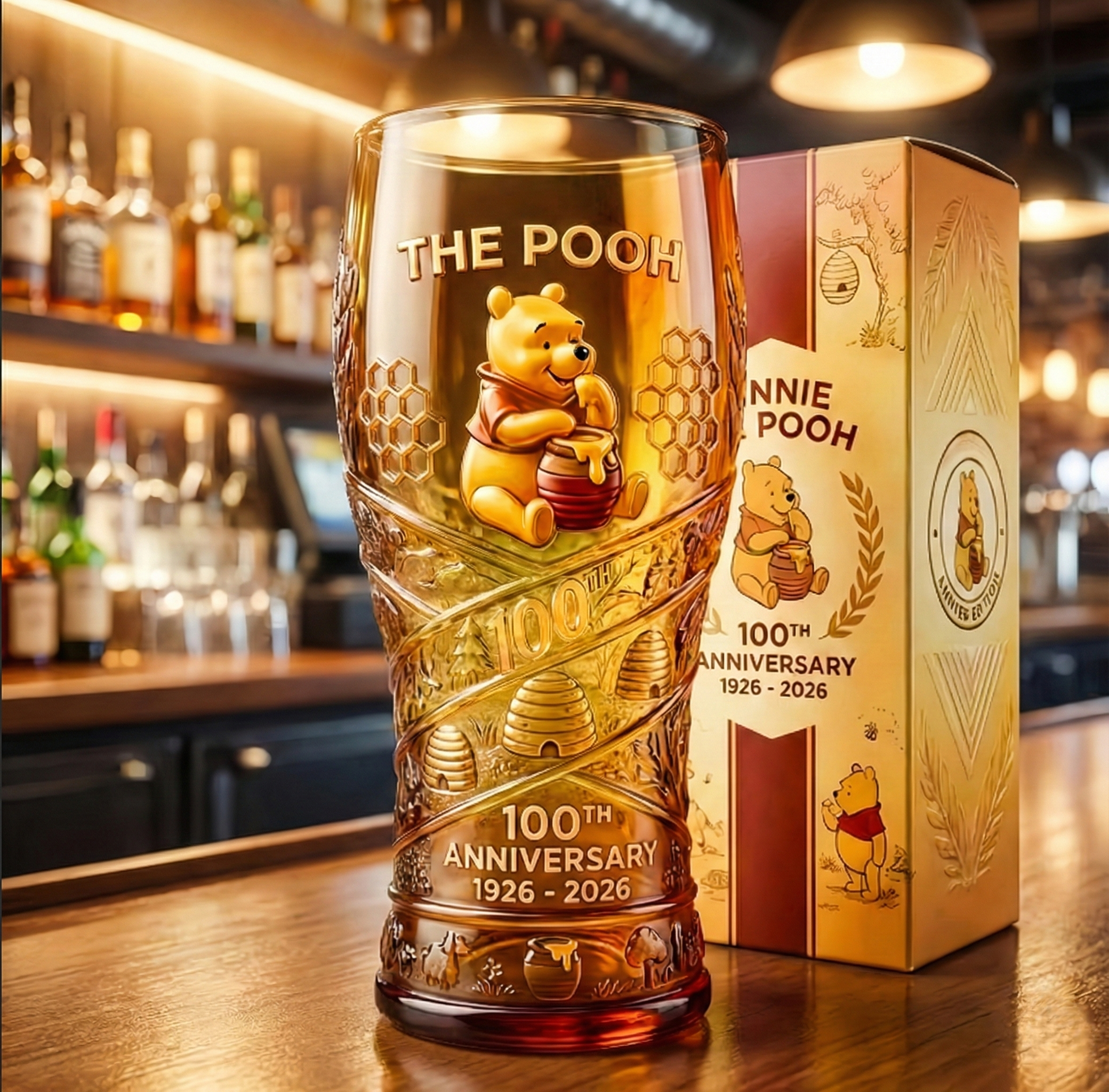 🐻 The Pooh 100th Anniversary Commemorative Glass