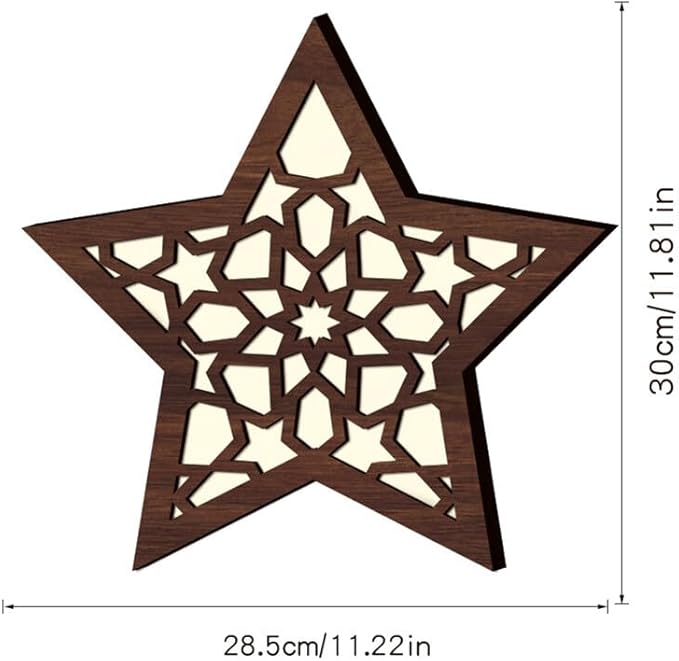 💐💐Dimensional Wooden Ramadan Glow Night Light Decoration Set