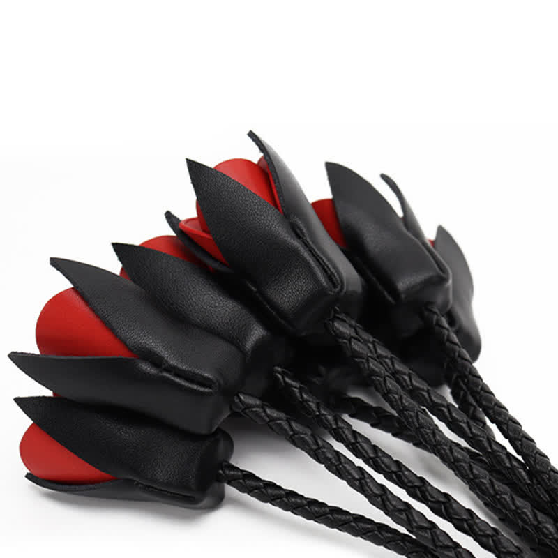 Maid Cosplay Leather Rose Whip