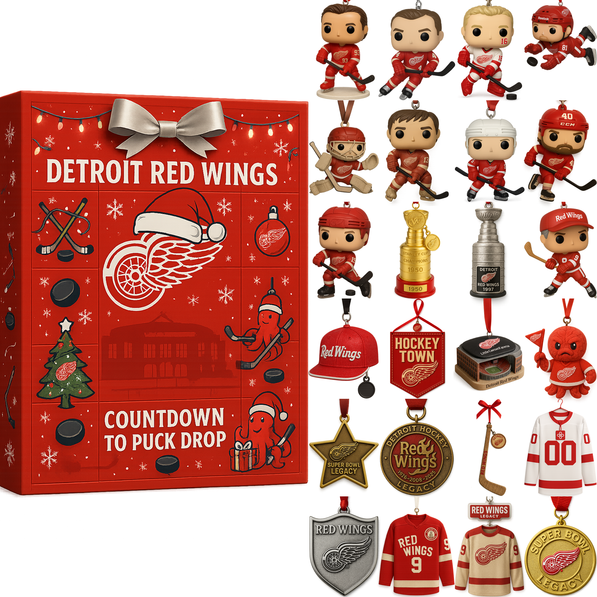 Detroit Red Wings Countdown to Puck Drop Advent Calendar