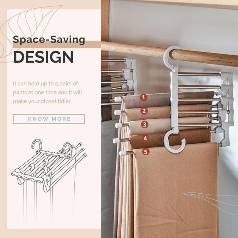 🔥Mother's Day Sale 50%-Multi-Functional Pants Rack-Buy 3 Get 1 Free -（15% Off & Free Shipping）🔥
