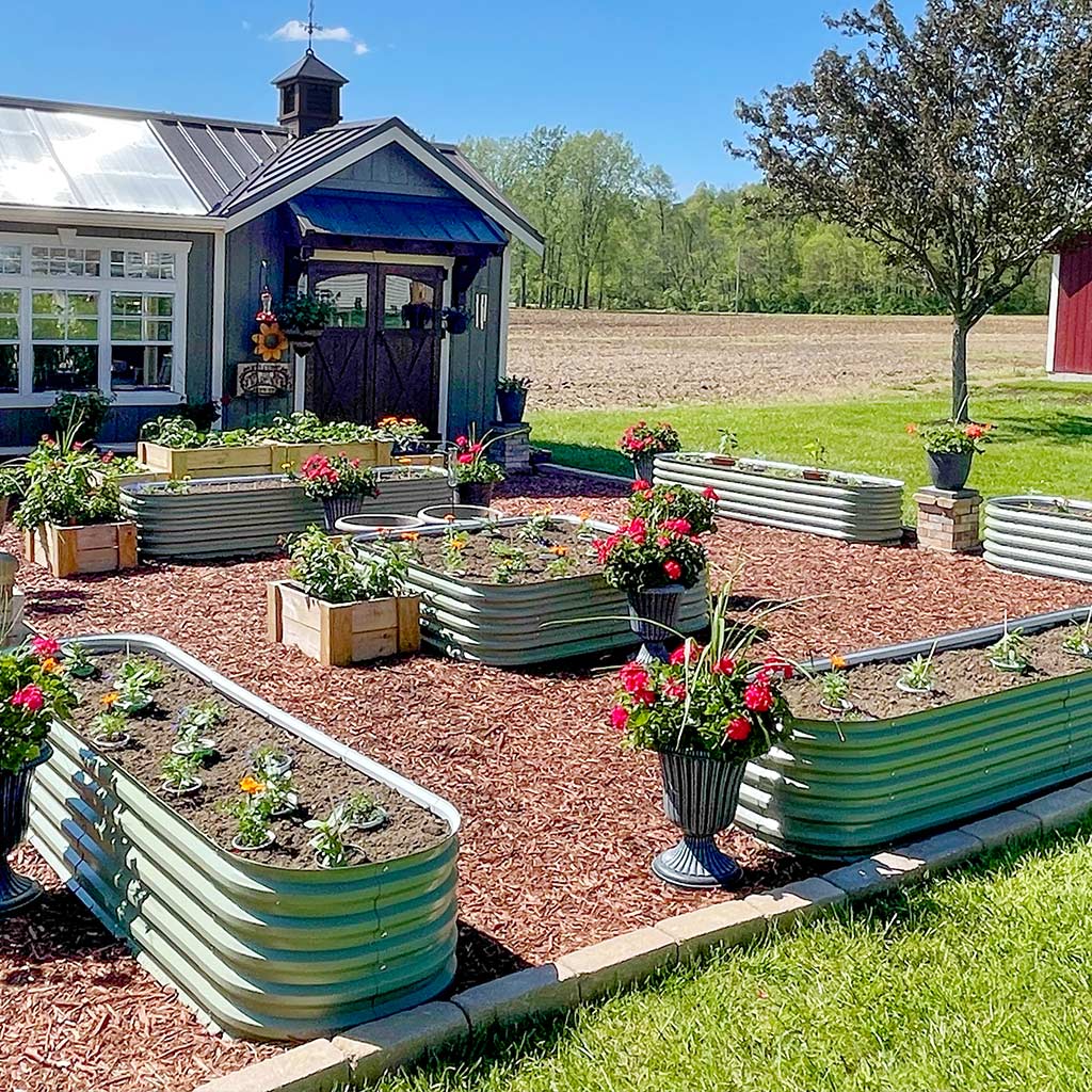 🌷2025D Spring Clearance Sale 🔥A8x2 Metal Raised Garden Beds (9 in 1)【Upgrade 2.0】