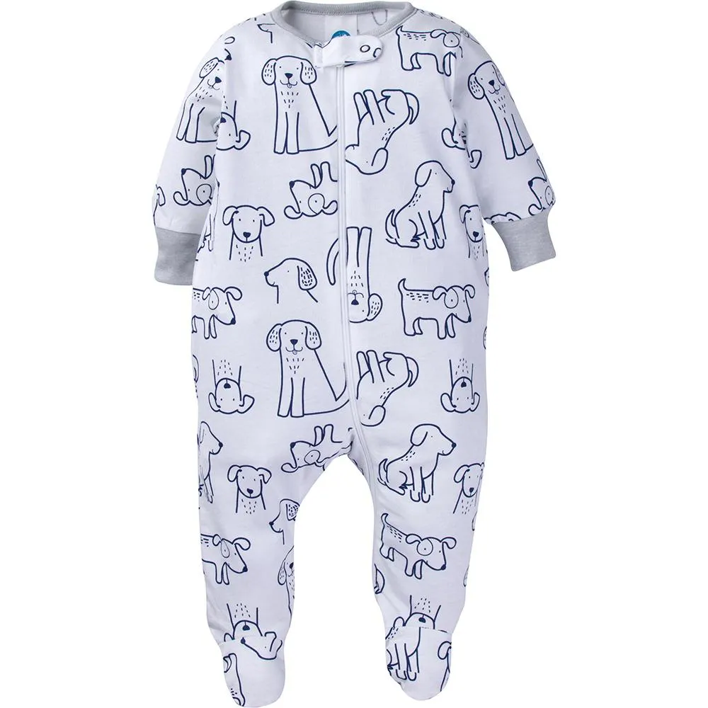 4-Pack Baby Boy Navy Puppies Sleep N' Play