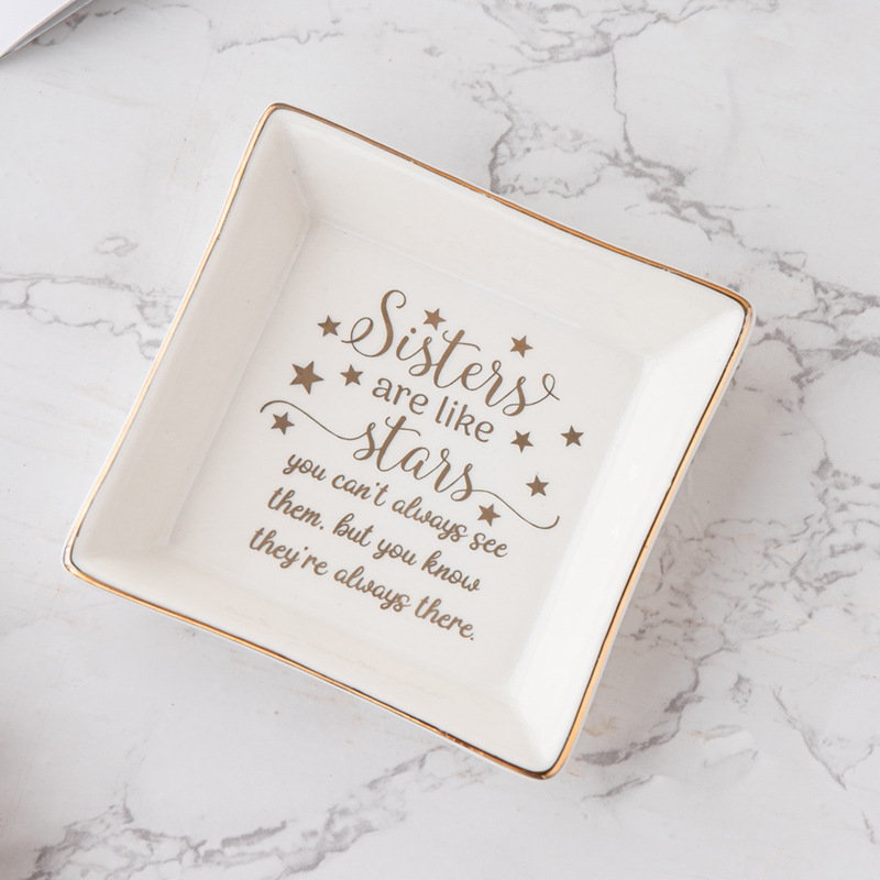 🎁Perfect Gift❤️Ceramic Jewelry Tray Trinket Dish