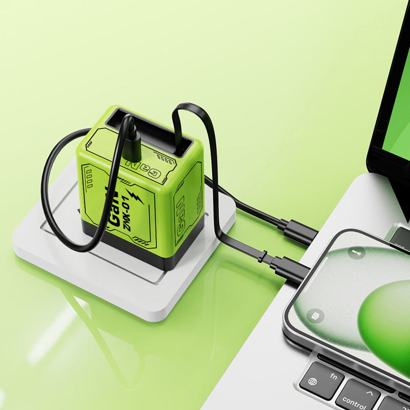 🎁 Hot Sale 49% OFF 🔥Quick charger adapter with retractable type C cable & connector