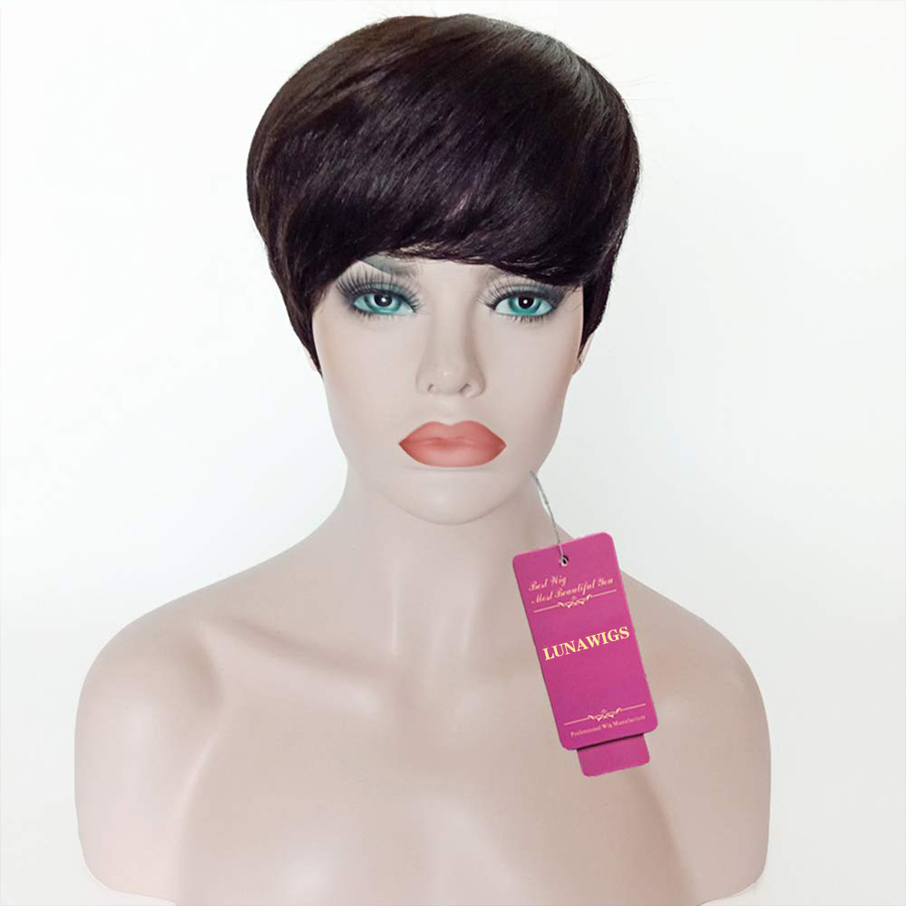 Luna Wigs Short Style Pixie Cut Synthetic Hair Wigs