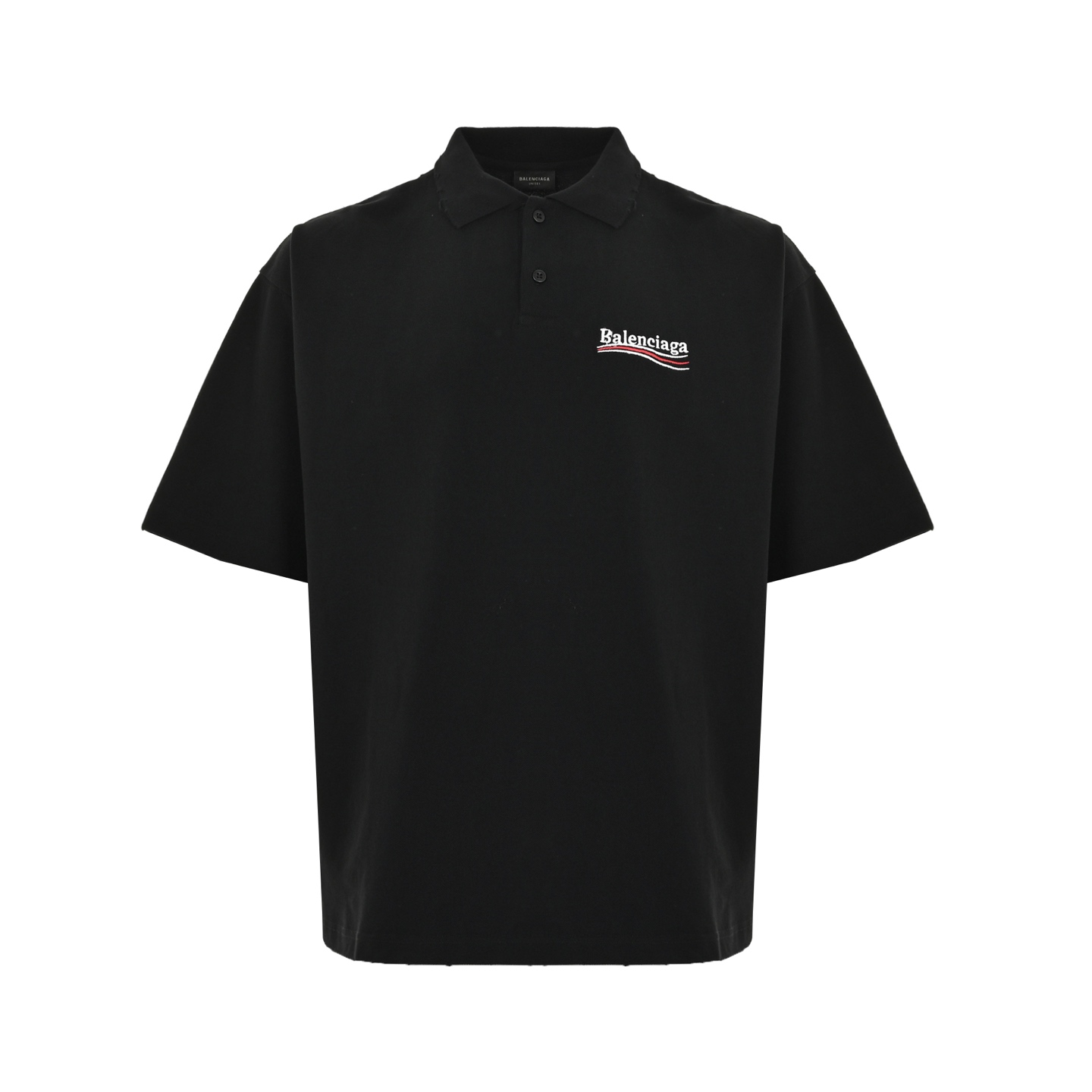 Balenciaga 25ss Coke Embroidery Polo Short Sleeve