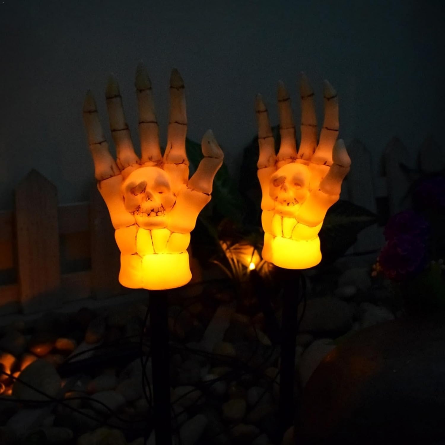 ✨Flash Sale✨Halloween Skeleton Hands Solar Lights