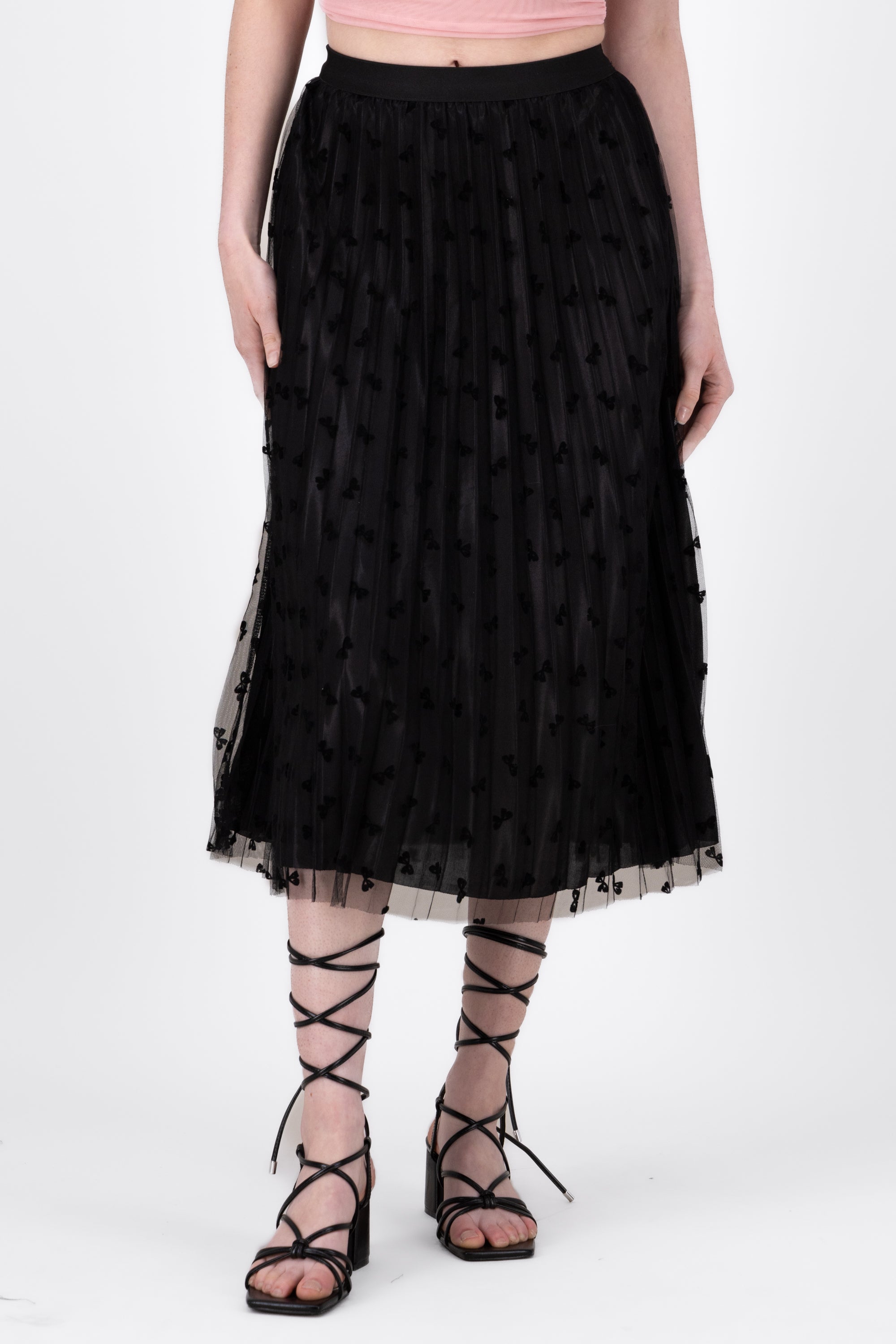 Mesh Midi Skirt