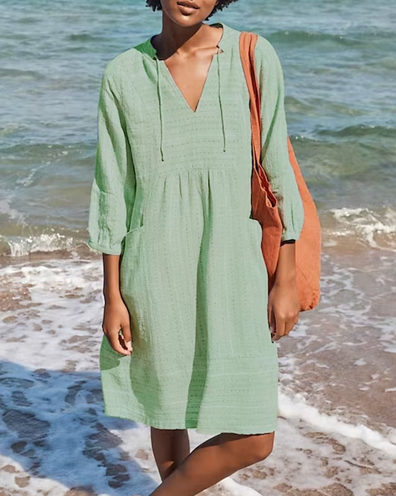 Shirt Dress with Pocket