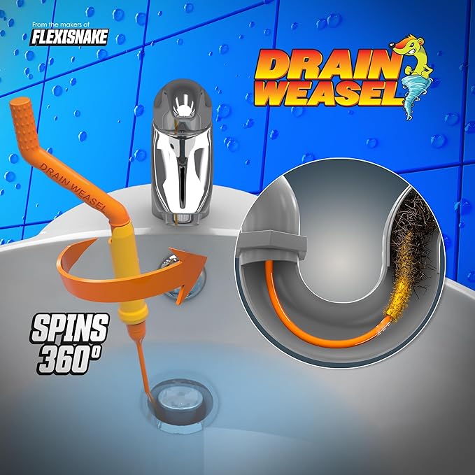 Drain Weasel Hair Clog Remover Tool