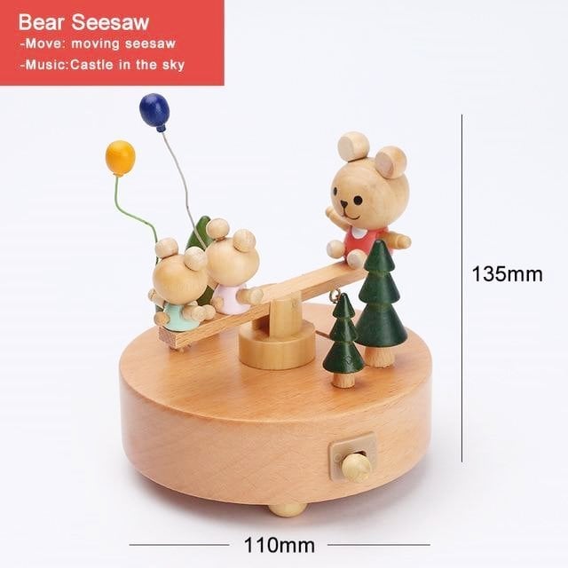 (🔥Last Day Promotion-SAVE 50% OFF)Handmade Wooden Rotating Music Boxes-BUY 2 GET 10% OFF & FREE SHIPPING