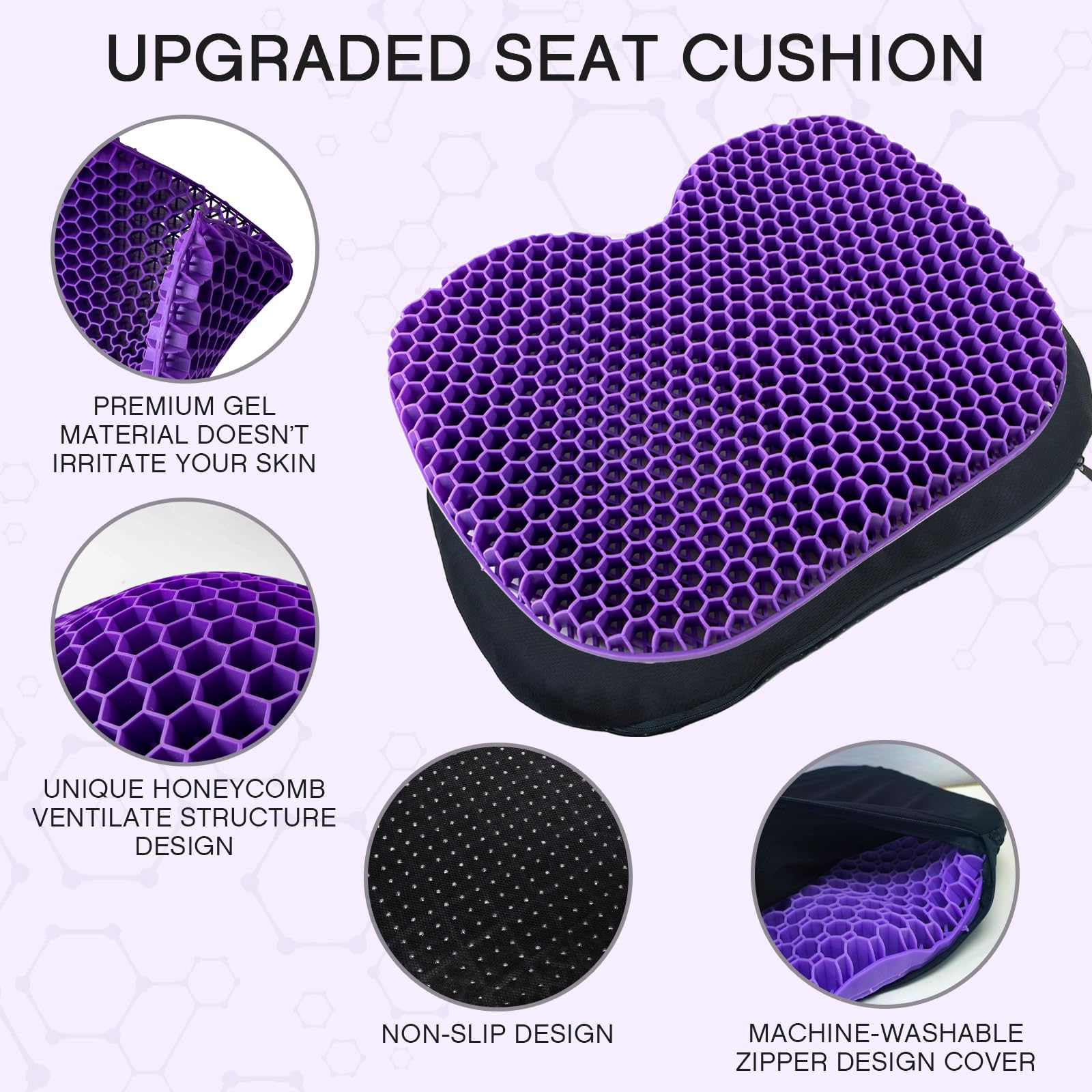 Purple Anti Slip Kayak Seat Cushion