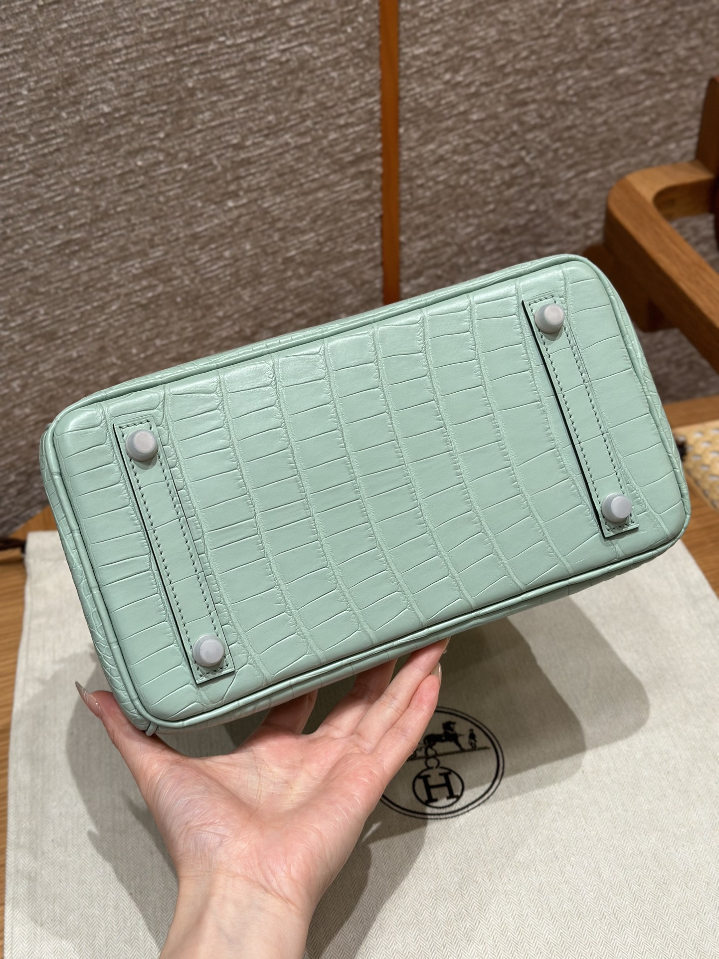 Hermes Birkin 6W Menthe Handbag (Handmade to Order)
