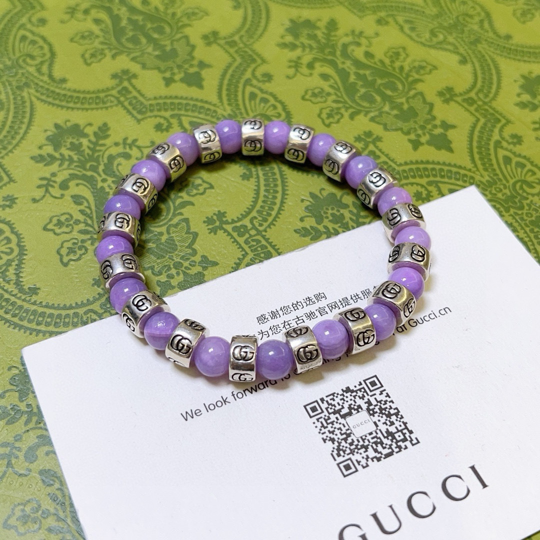 Gucci GG Amethyst Bracelet