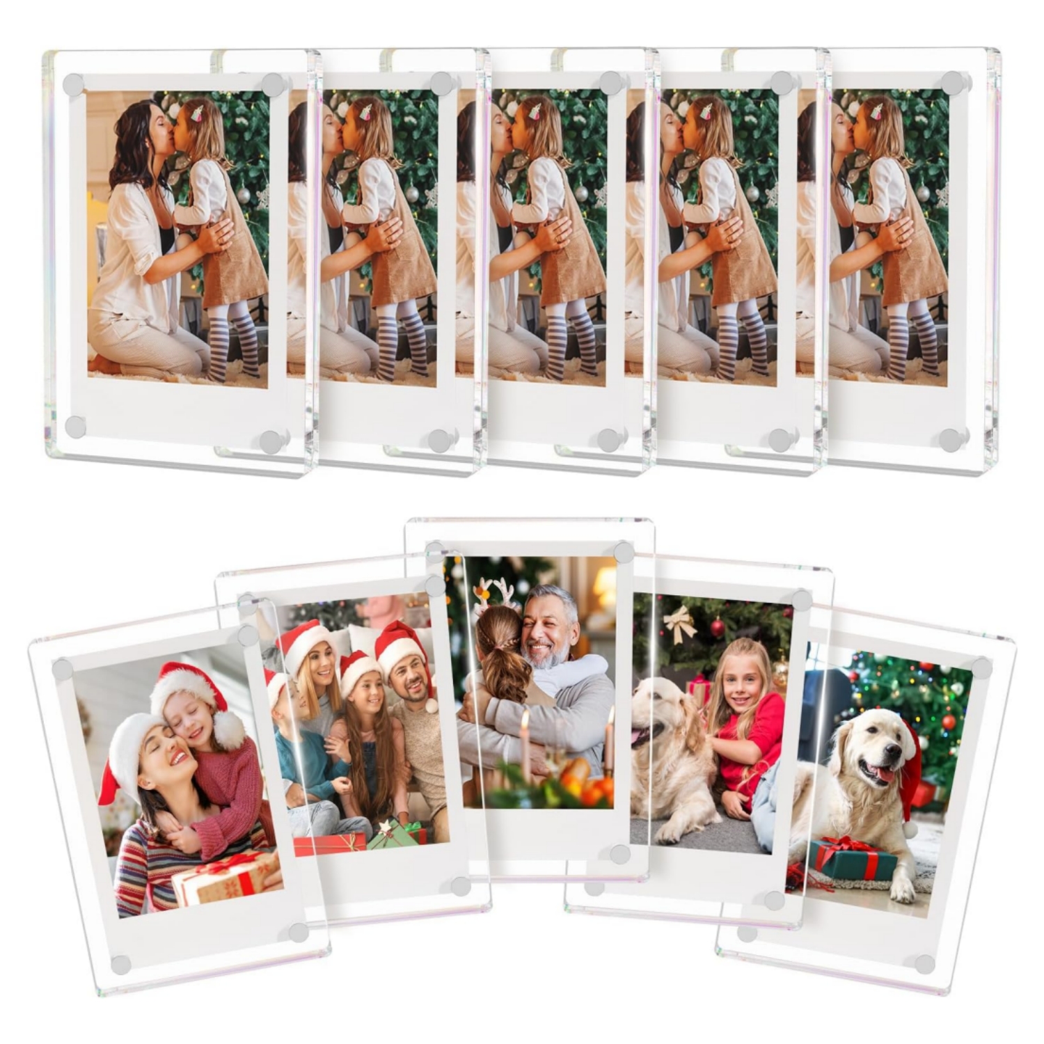 5 Pack- Acrylic Fridge Magnetic Frame (Flash Sale - 50% Off)