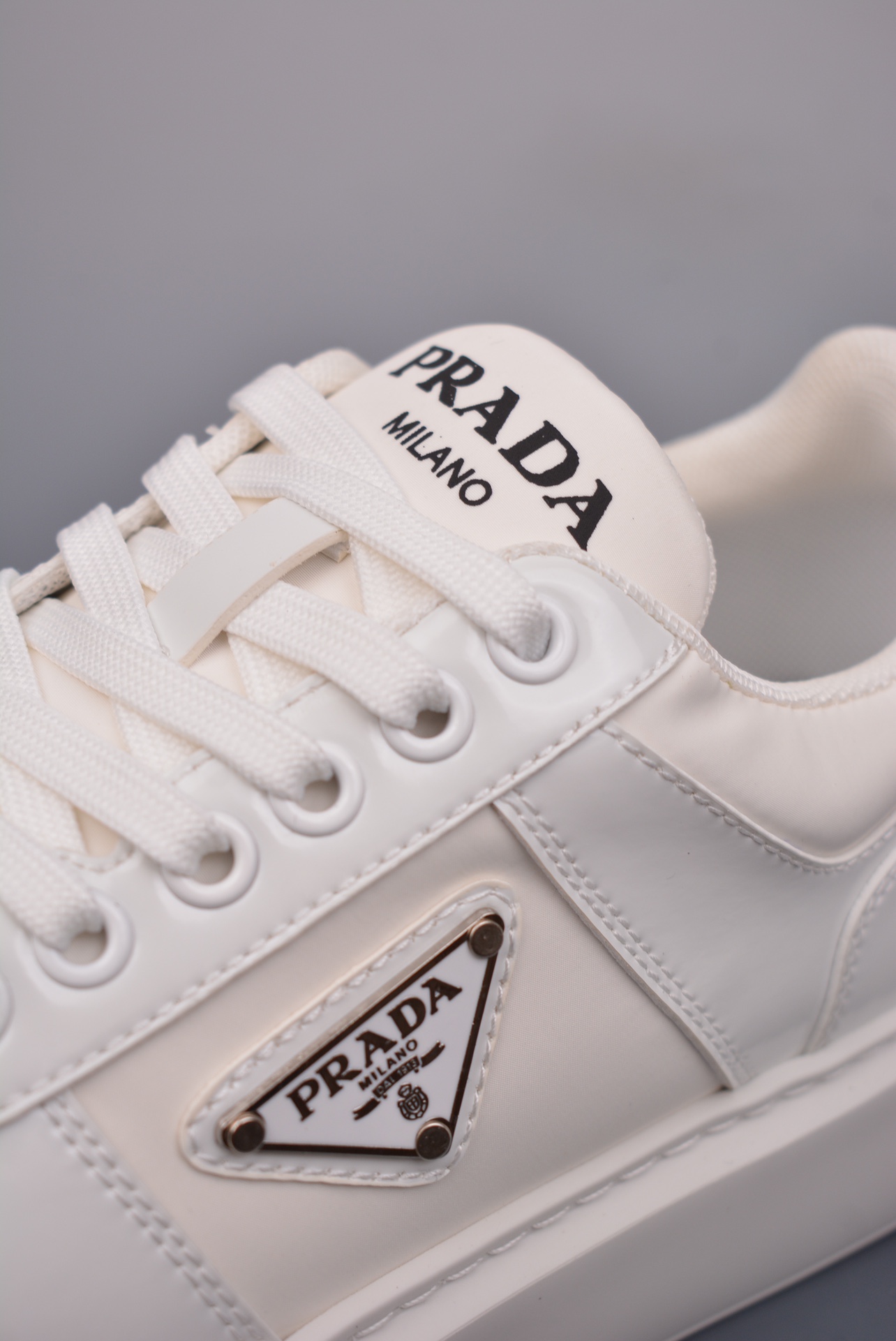 Prada Downtown Low Sneakers Bright White