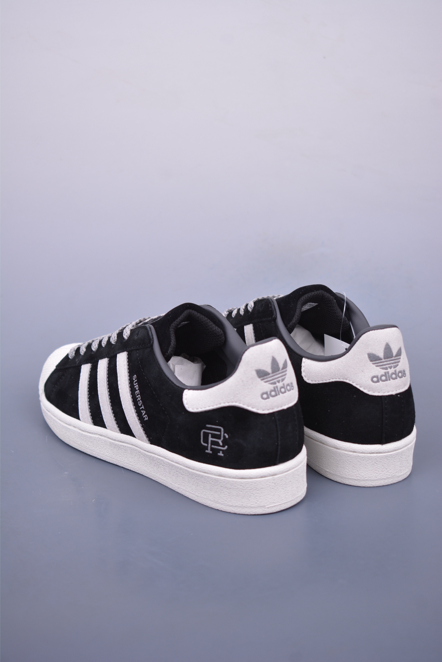 Adidas Originals Superstar II Sneakers Black and White BS0912