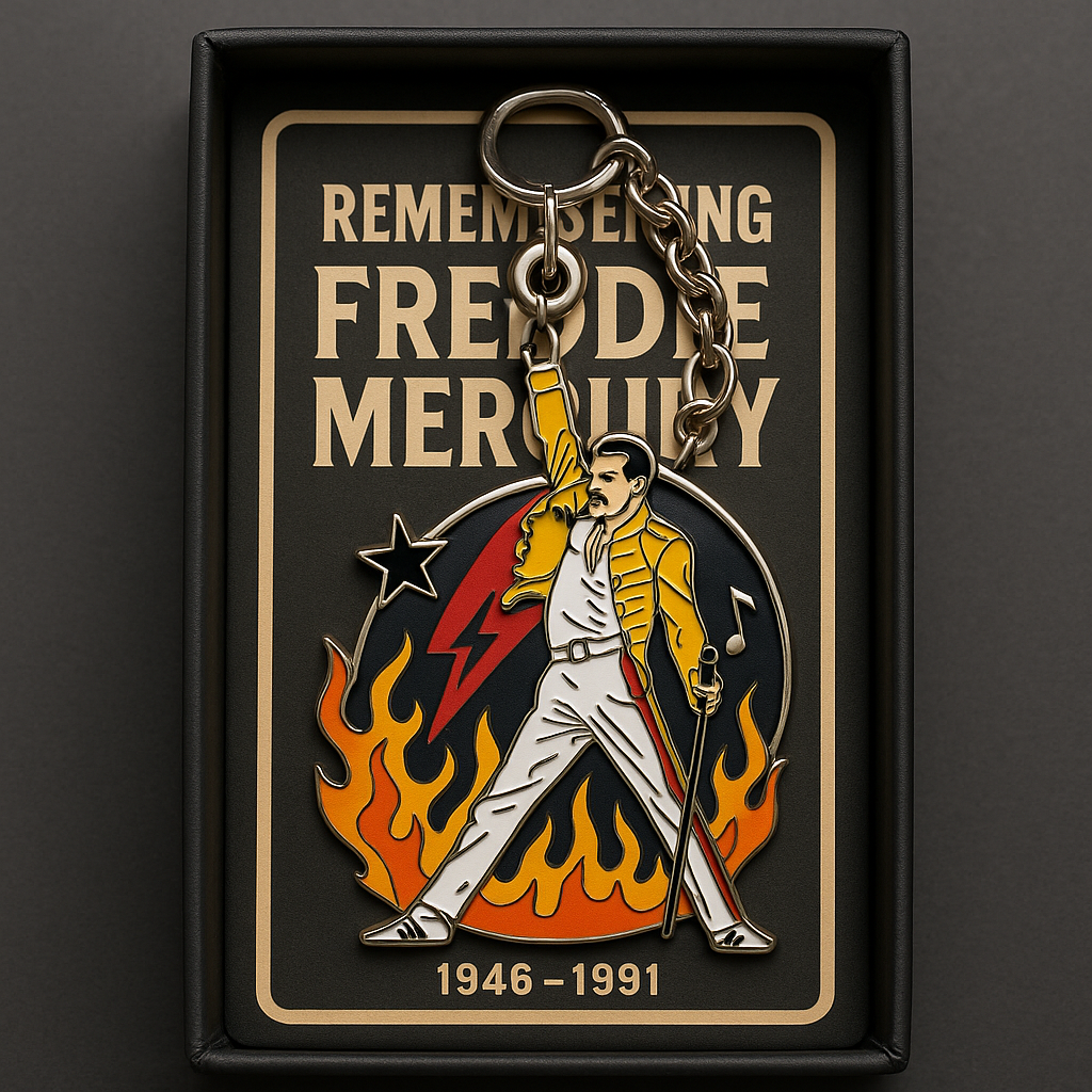 Freddie Mercury Commemorative Keychain