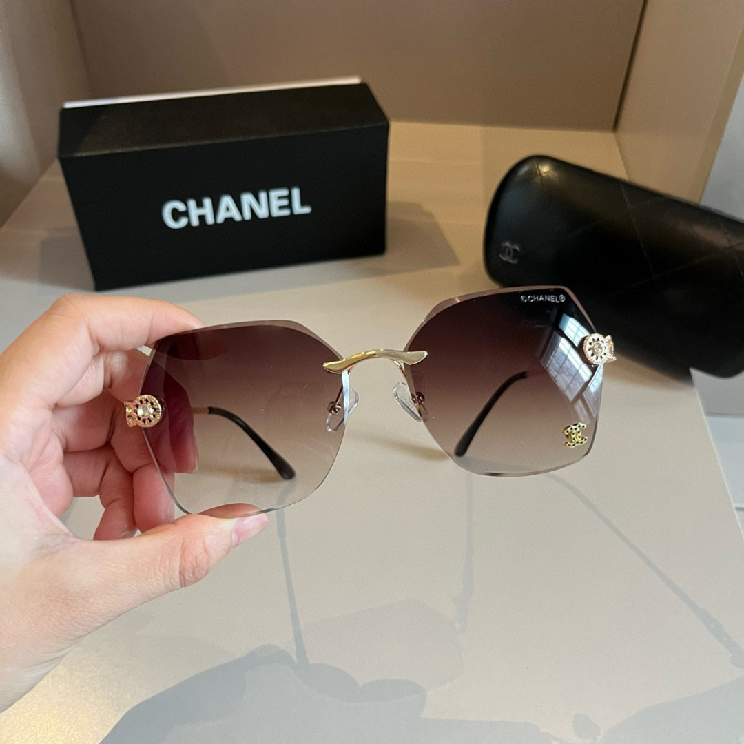 Chanel rimless sunglasses