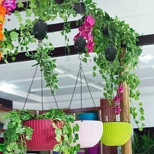 🔥Last Day Promotion - 50% OFF🔥🌳Plant Pulley Set For Garden Baskets Pots, Birds Feeder❤️❤️Buy 10 Get 5 Free && Plummet $20 👉Only $59.99