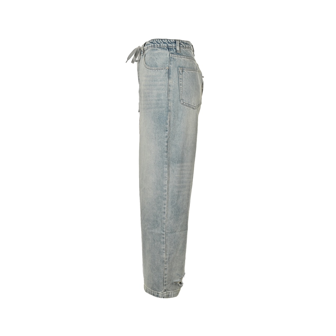 Balenciaga 24Fw camouflage patchwork jeans