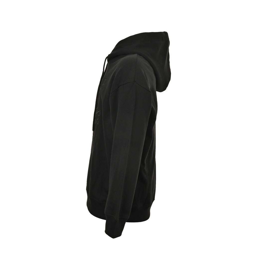 Loewe 24Fw irregular dislocation embroidery hooded sweatshirt