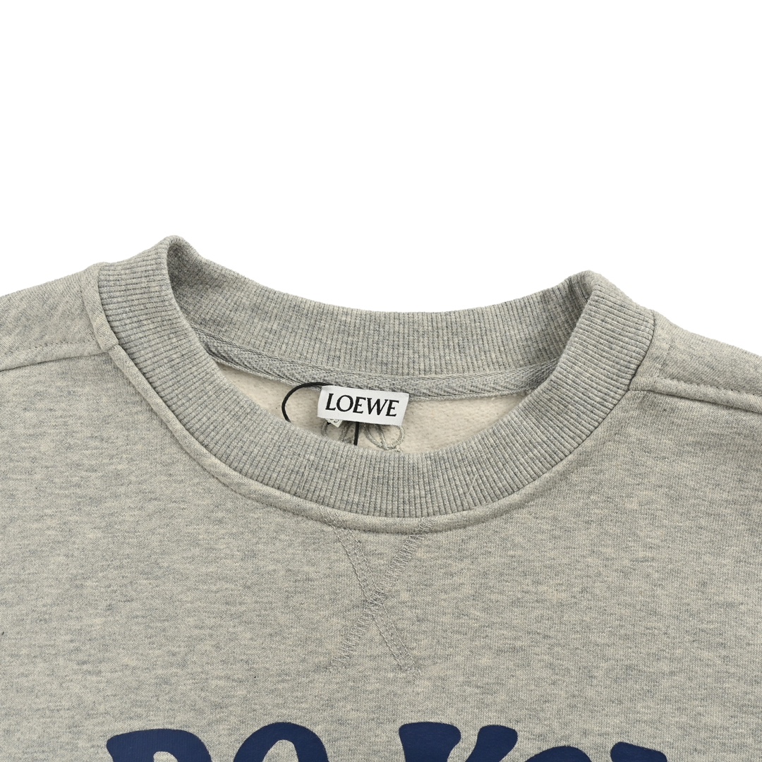 Loewe 24Fw IBIZA series slogan print embroidered logo