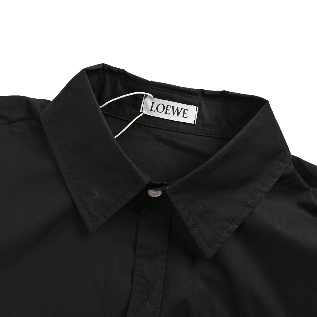 Loewe 24Fw pocket embroidered logo shirt