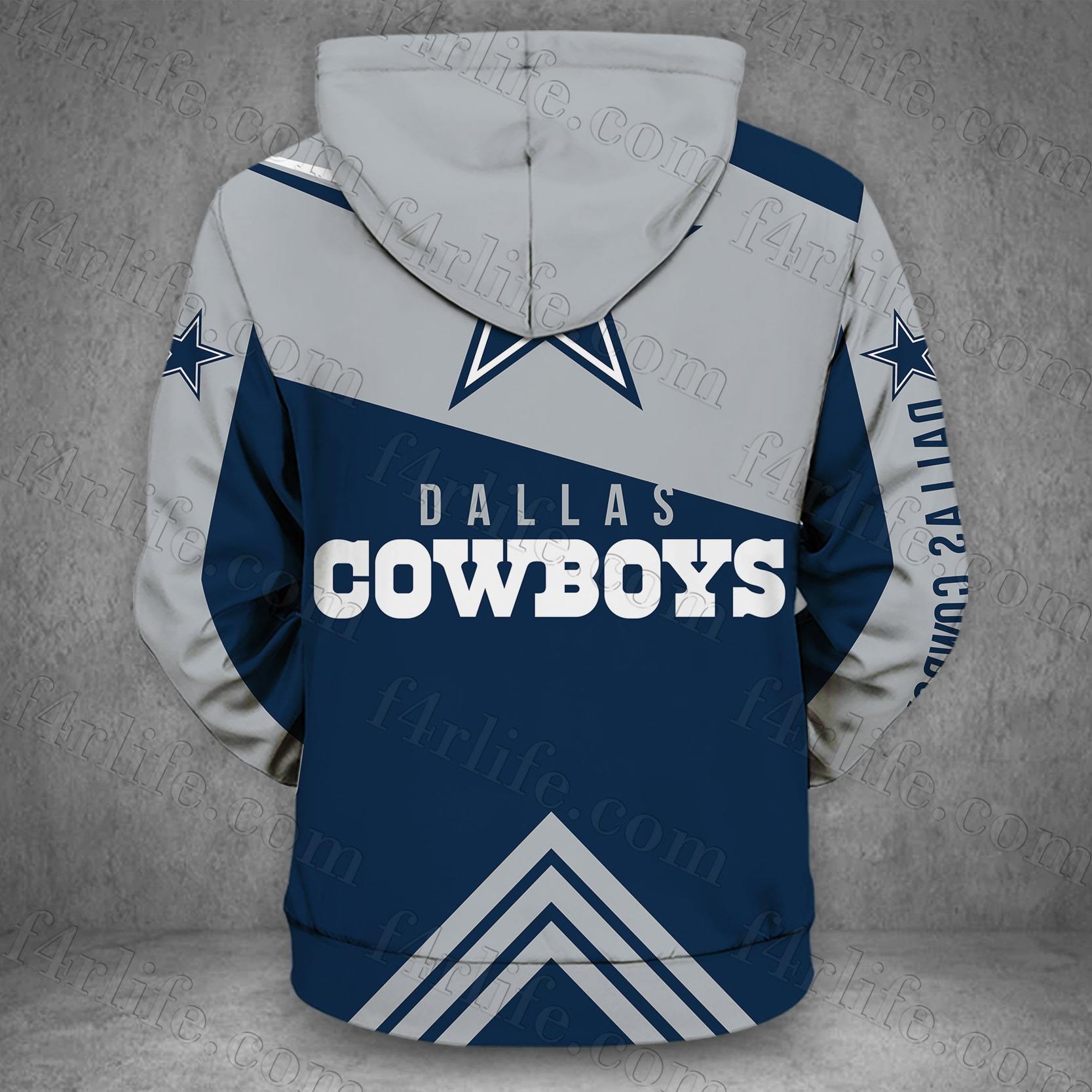 DALLAS COWBOYS LOVE HOODIE 3D VIP 19
