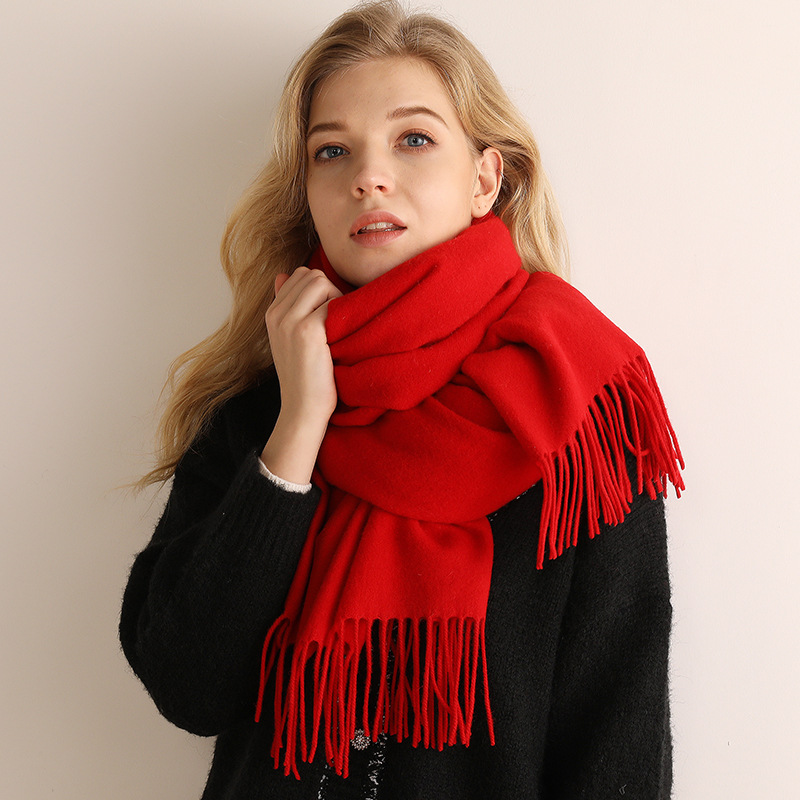 Fashion Long Solid Cashmere Shawl Scarf for Lady Warm Winter Cashmere Scarf Autumn Pashmina Shawl Scarf