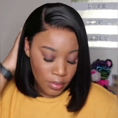 Black Friday | Natural Everyday Bob Basic Cap Lace Front Wig