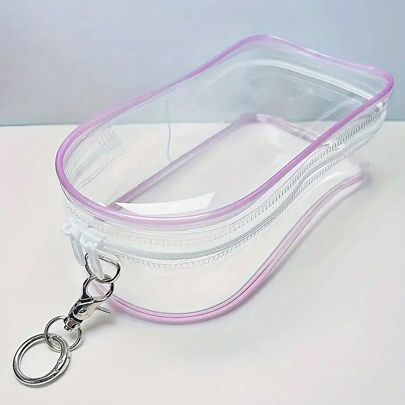 Clear Display & Storage Case for Doll – PVC Bag with Detachable Keychain for Collectible Toys and Cosmetics, Portable cases for Travel or Home Decor (7 Inches)