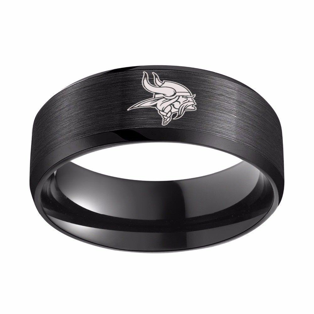 LIMITED EDITION MINNESOTA VIKINGS TITANIUM STEEL RING