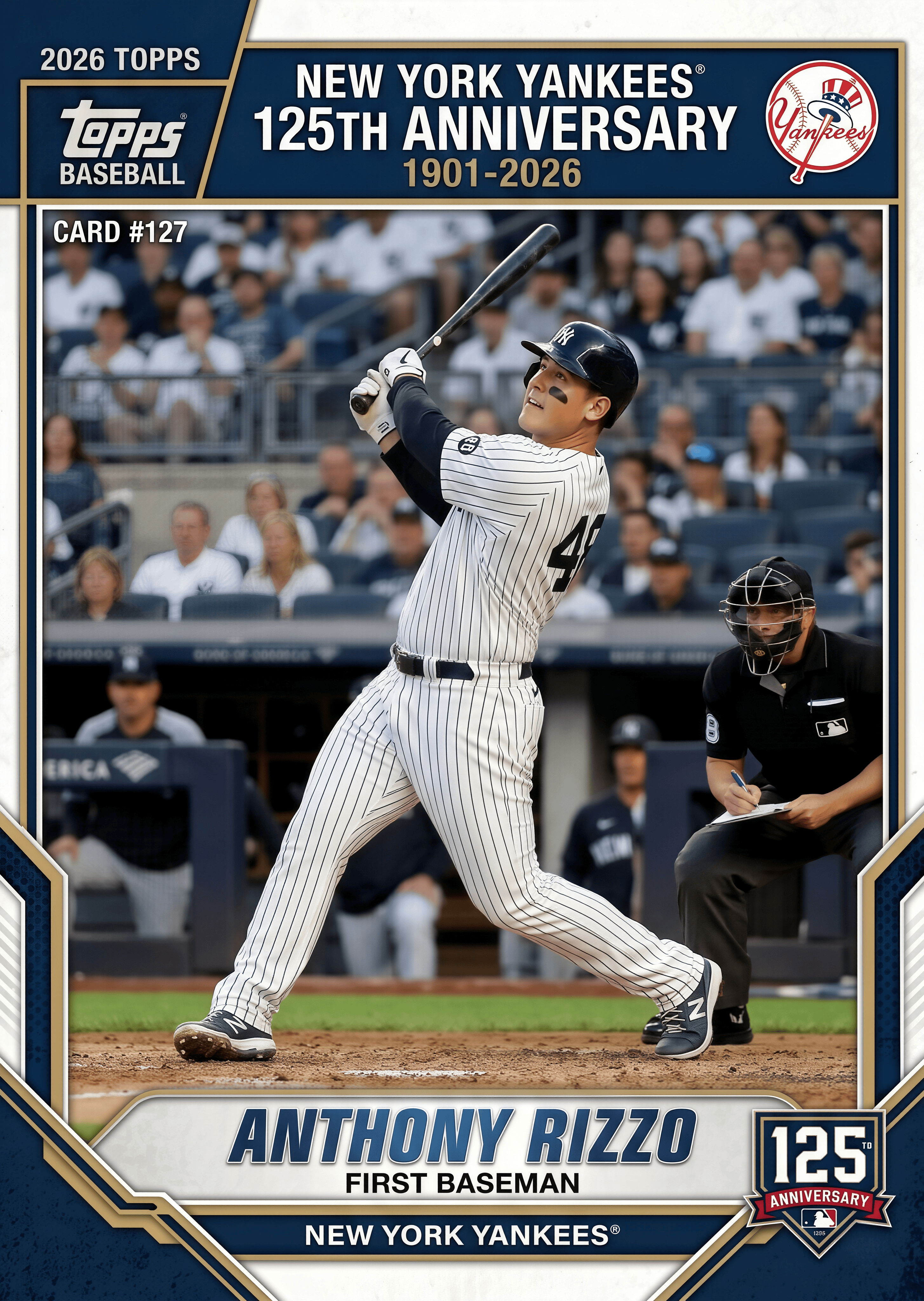 2026 New Y⚾️rk Yankees 125th Anniversary Trading Cards Hobby Box