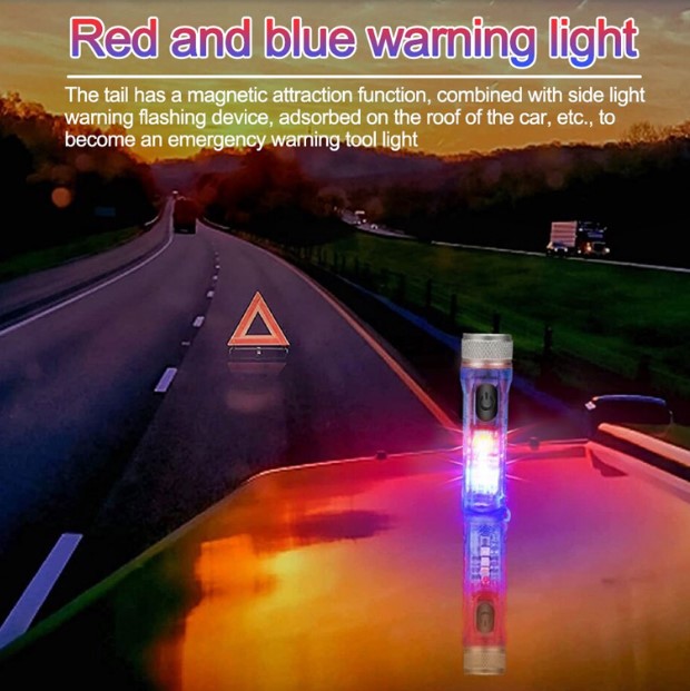(🔥Last Day Promotion-SAVE 60% OFF)☀️Mini Powerful EDC Flashlight with Red UV Blue Light🔥BUY 2 GET 10% OFF & FREE SHIPPING！