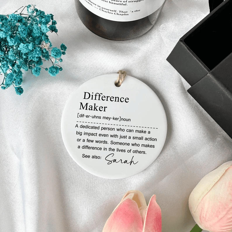 Personalized Difference Maker Gift