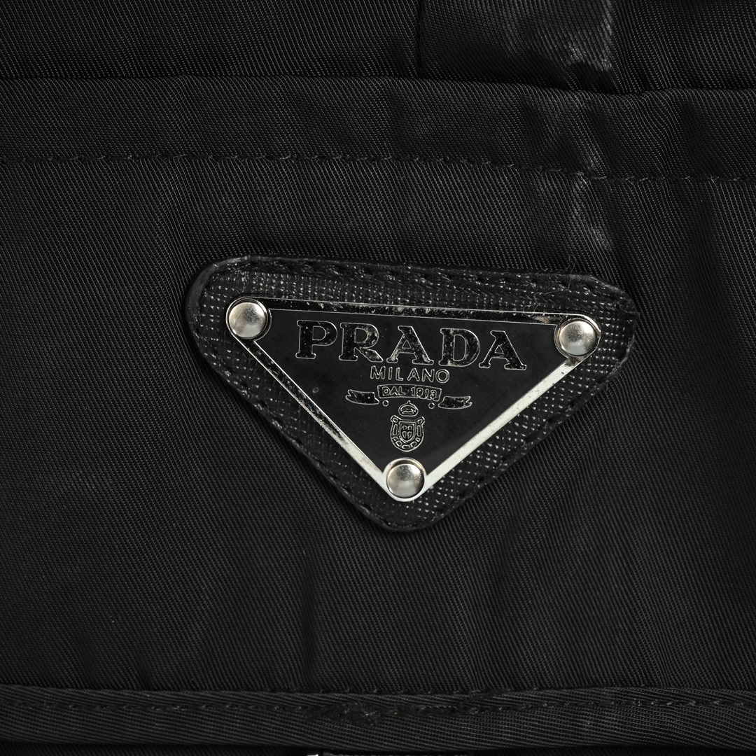 Prada Bermuda Nylon Side Pocket Cargo Shorts